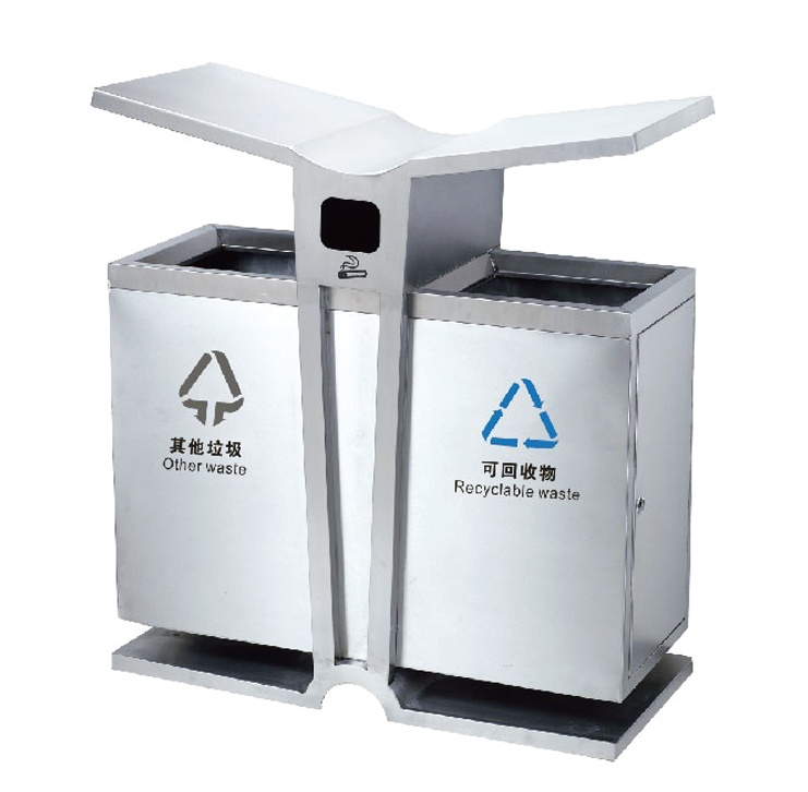 日照不銹鋼垃圾桶，濰坊分類果皮箱